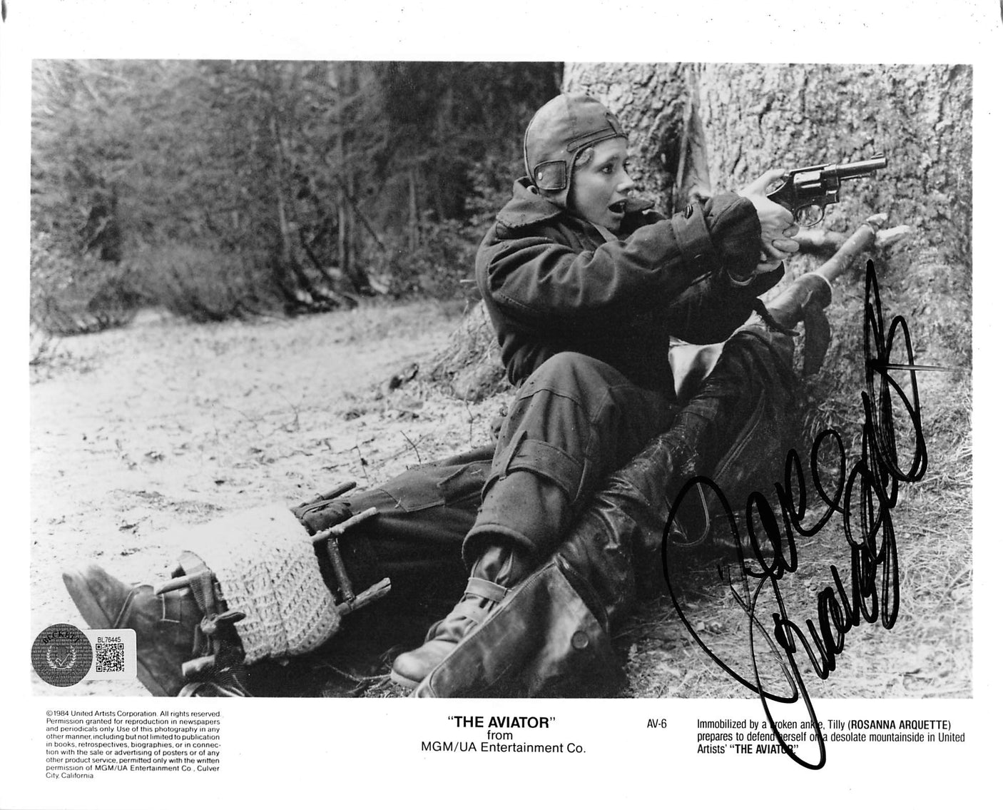 Rosanna Arquette The Aviator Authentic Signed 8x10 Photo BAS #BL76445
