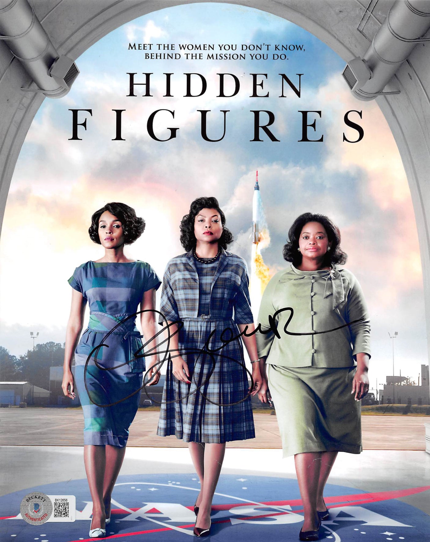 Octavia Spencer Hidden Figures Authentic Signed 8x10 Photo BAS #BK12656