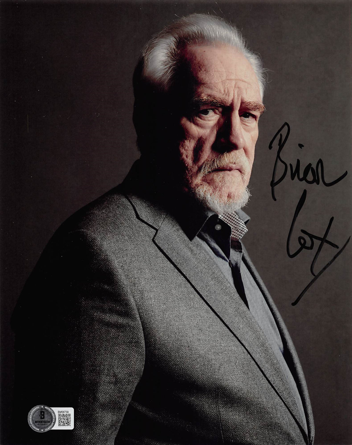 Brian Cox Succession Authentic Signed 8x10 Photo Autographed BAS #BM56739
