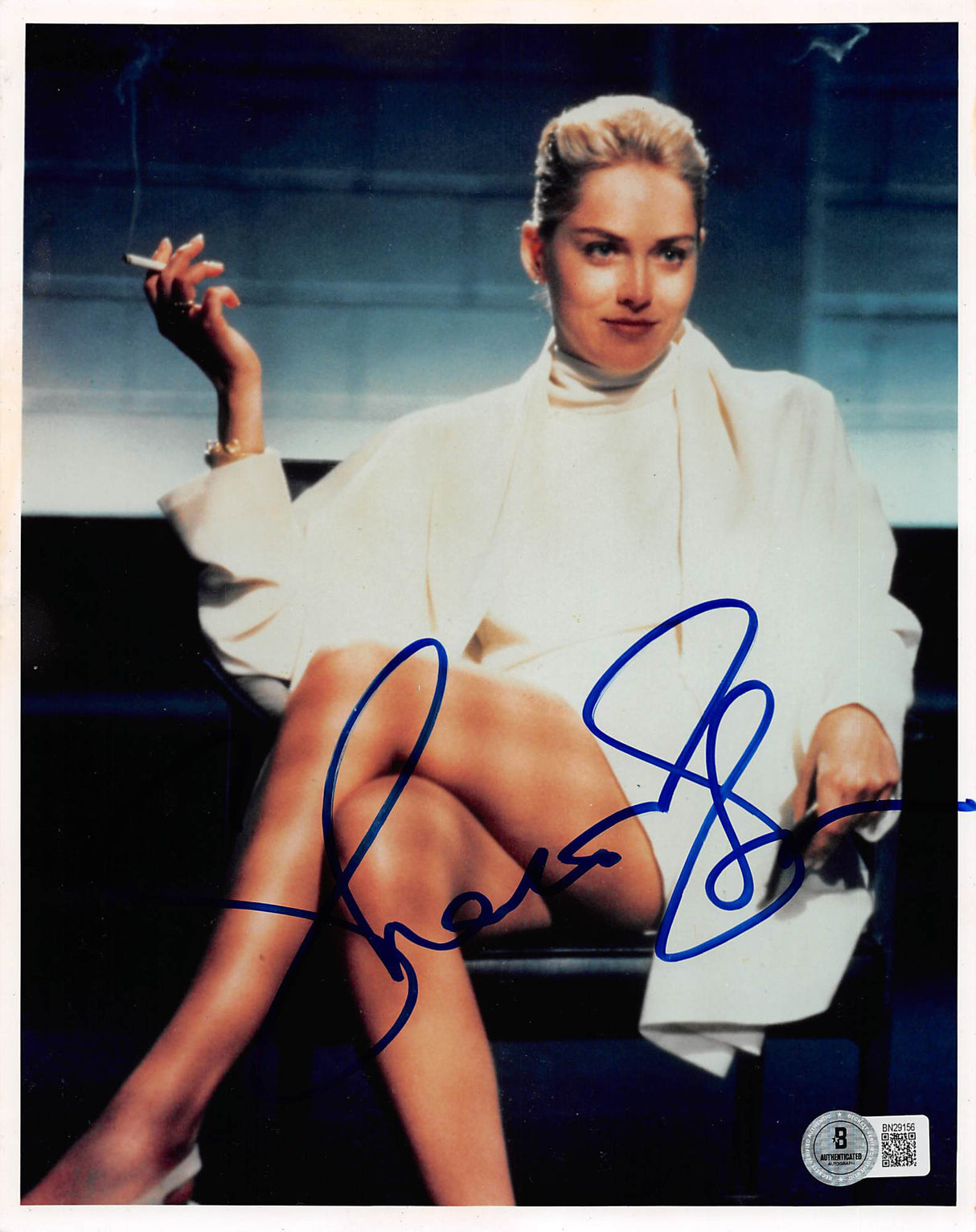 Sharon Stone Basic Instinct Authentic Signed 8x10 Photo Autographed BAS #BN29156