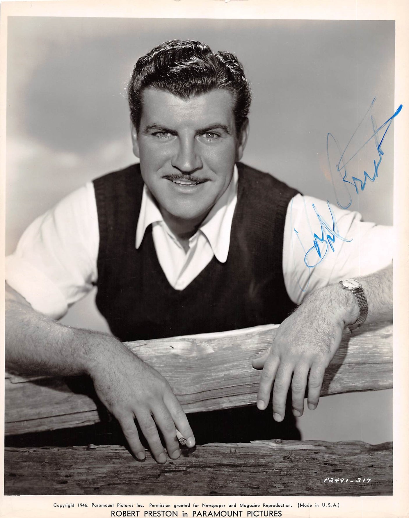 Robert Preston Actor Authentic Signed 8x10 Photo Autographed BAS #BN29218