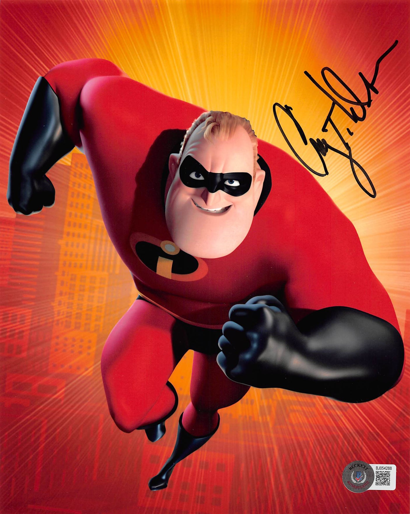 Craig T. Nelson The Incredibles Authentic Signed 8x10 Vertical Photo BAS 2