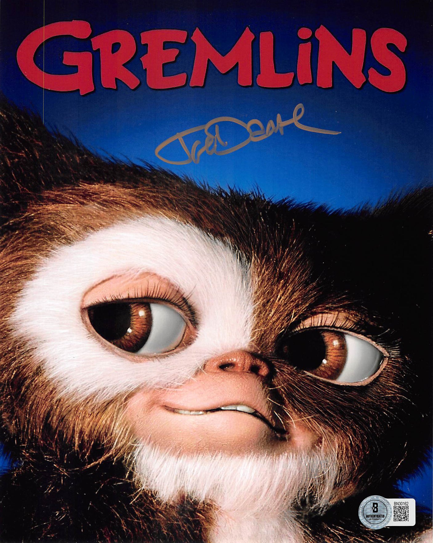 Joe Dante Gremlins Authentic Signed 8x10 Vertical Photo w/ Gold Sig BAS 3