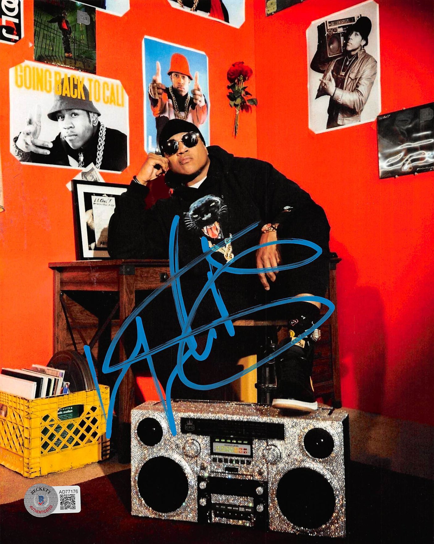 L.L. Cool J Rapper Authentic Signed 8x10 Photo Autographed BAS #AD77176