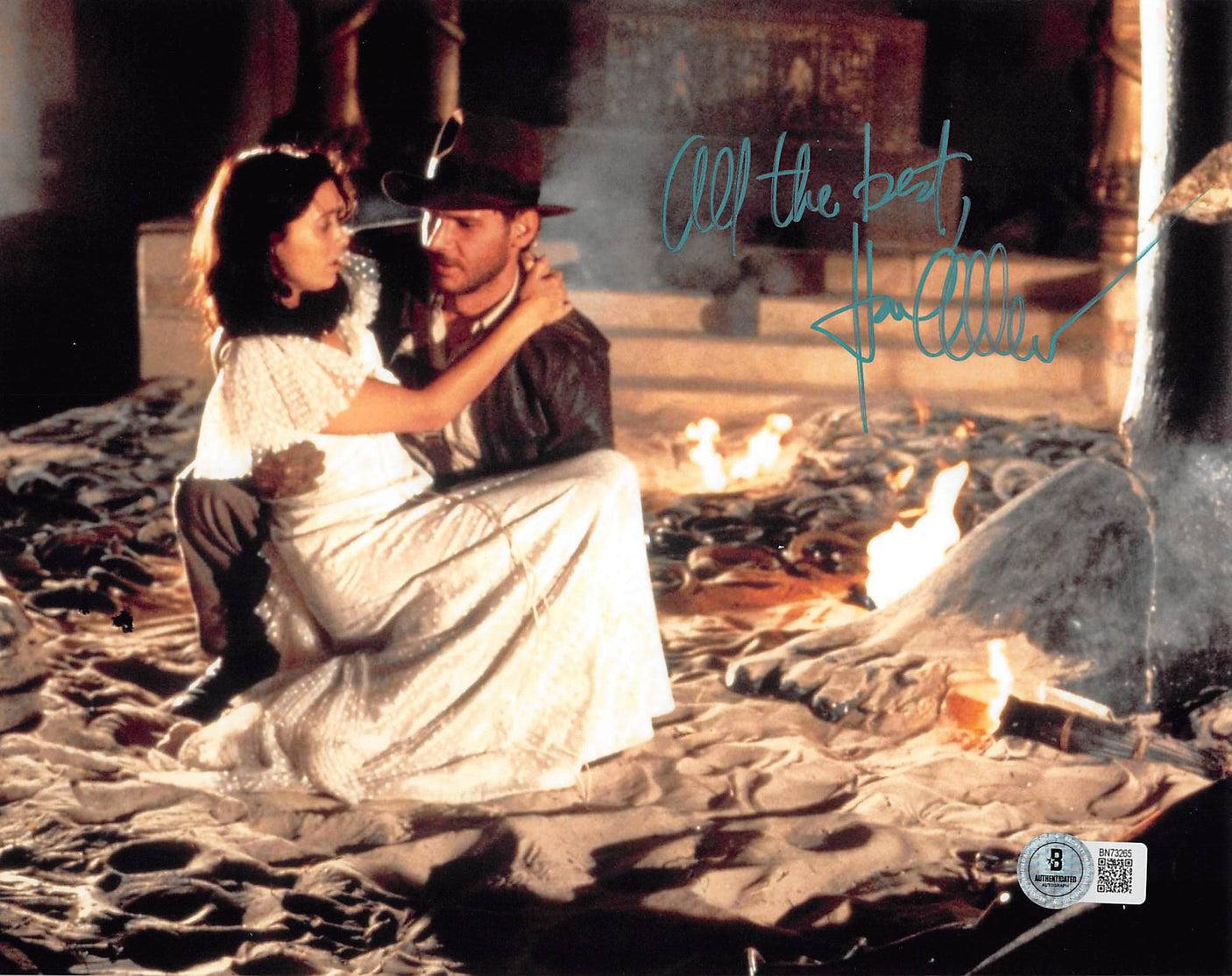 Karen Allen Indiana Jones "All The Best" Signed 8x10 Horizontal Photo Sig BAS 1