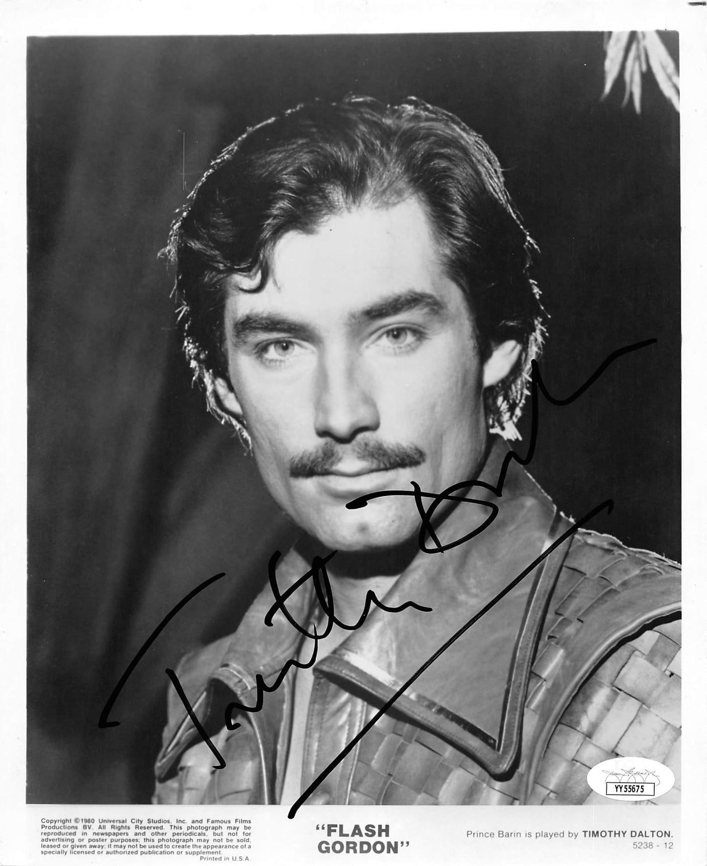 Timothy Dalton Flash Gordon Authentic Signed 8x10 Promotional Photo JSA #YY55675