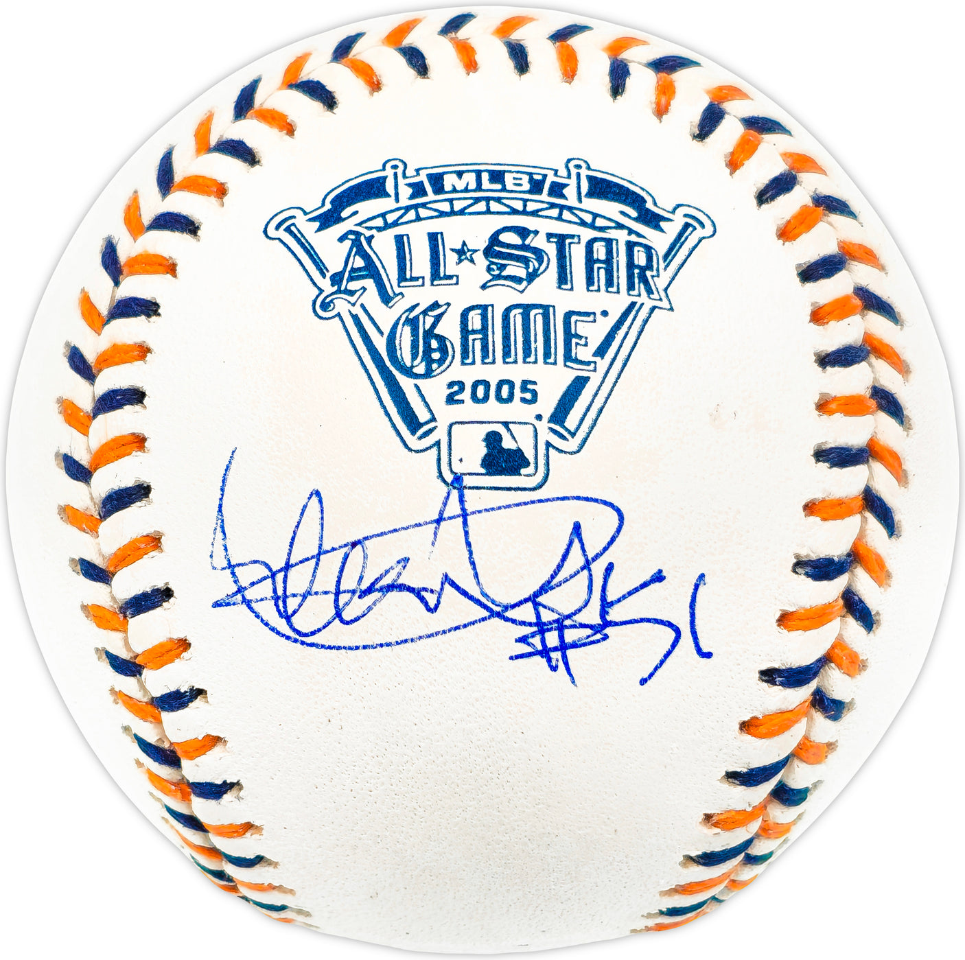 Ichiro Suzuki Autographed Official 2005 All Star Game Logo MLB Game Baseball Seattle Mariners "#51" IS Holo & Beckett BAS Witness QR Stock #238325