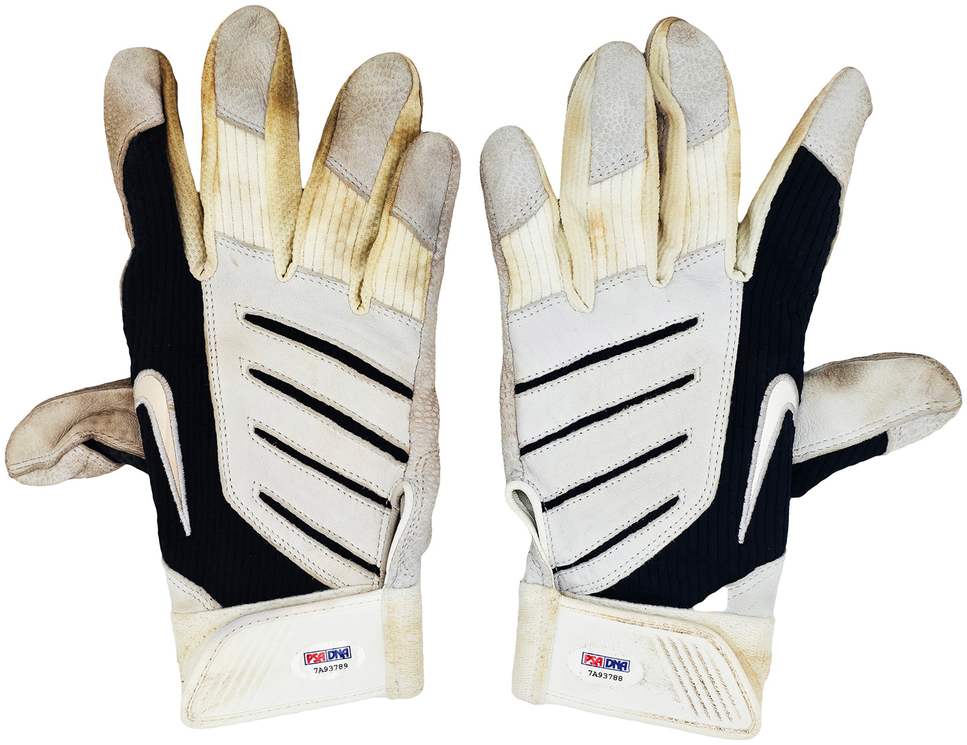 Robinson Cano Autographed Pair of Game Used White & Black Nike Batting Gloves New York Yankees PSA/DNA Stock #239112