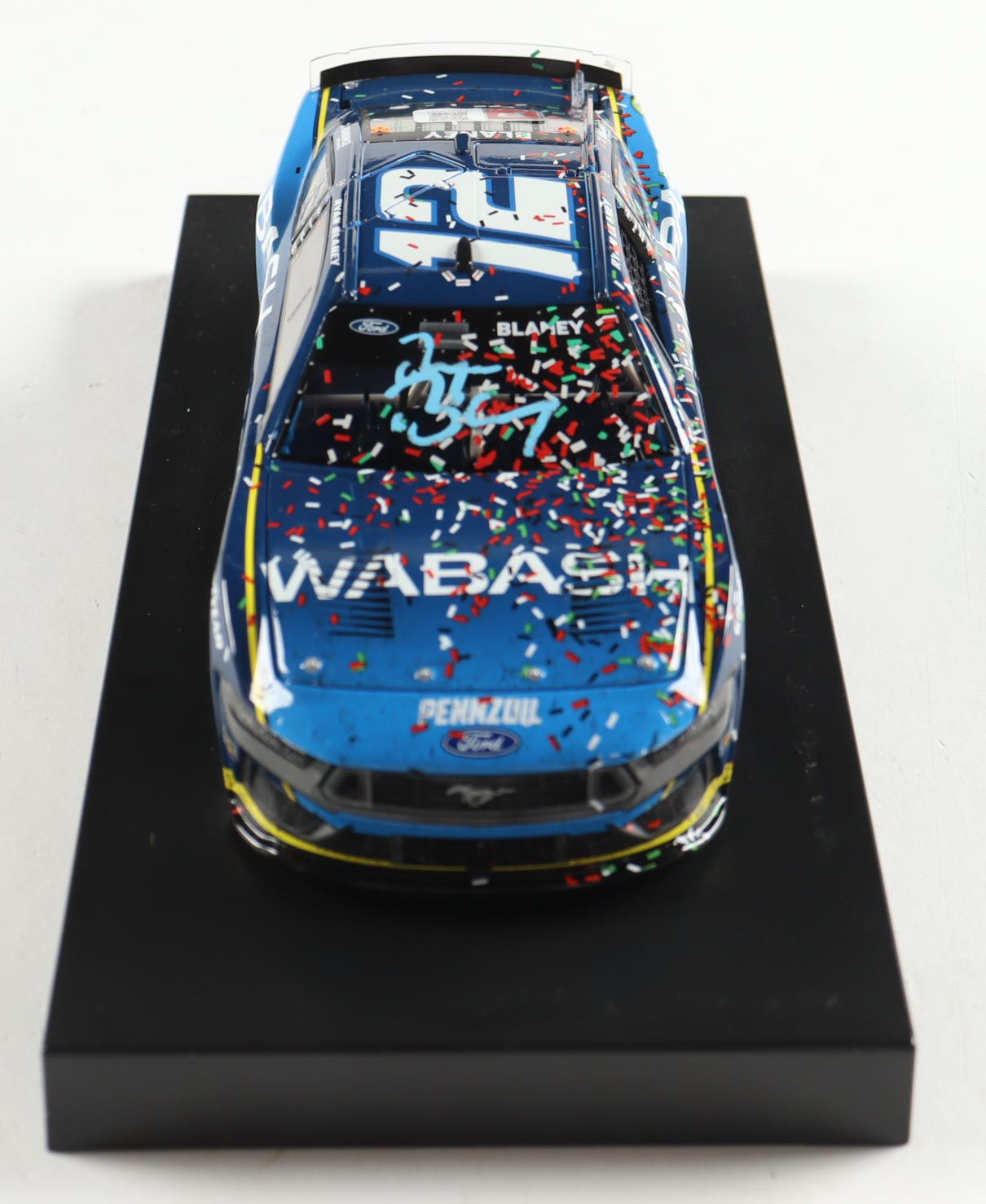 Ryan Blaney Signed 2024 Pocono Race Win Diecast | 1:24 Raced Version (PA)