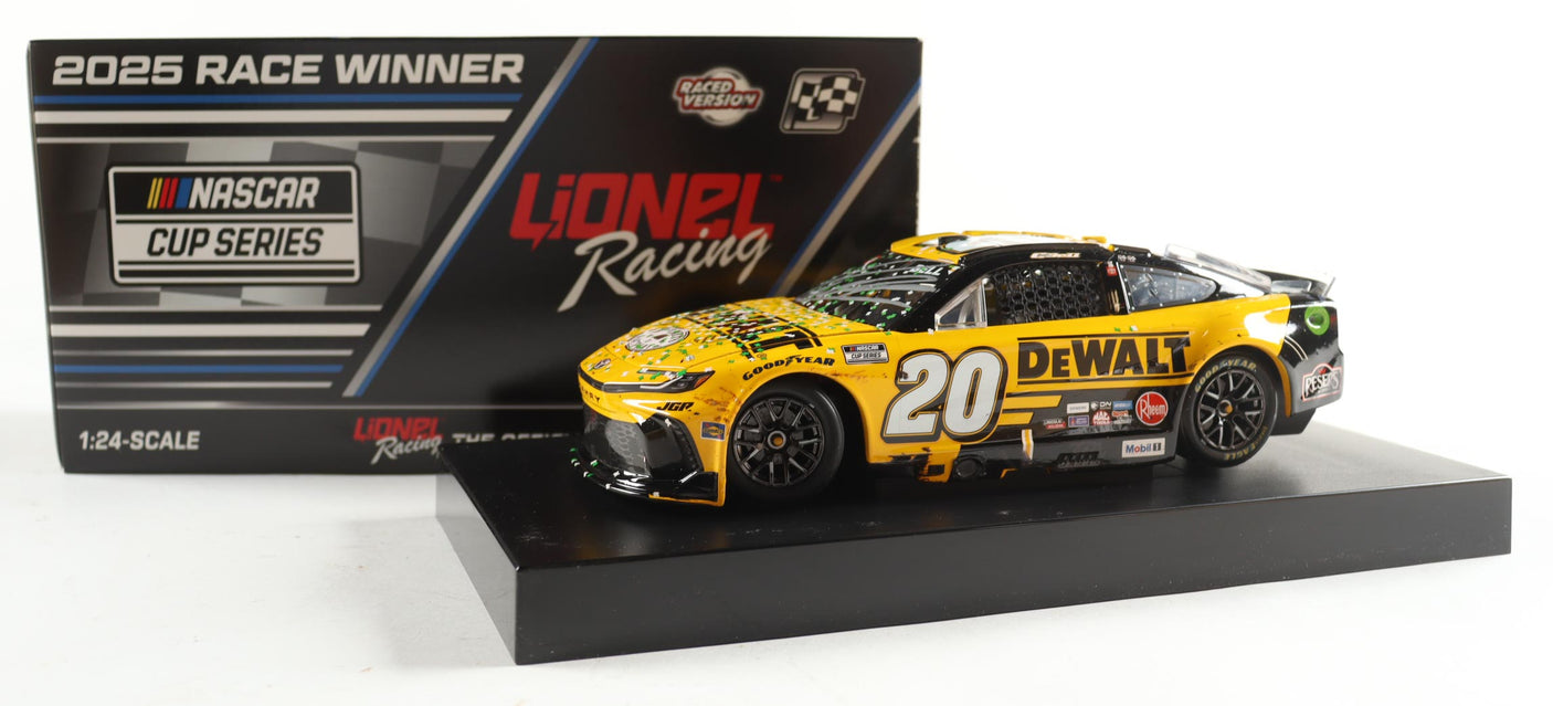 Exclusive | Christopher Bell Signed 2025 Dewalt COTA Win | Raced Version | 1:24 Diecast Car (PA)