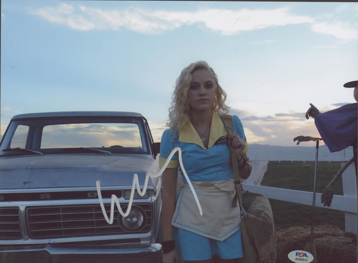Maika Monroe The Guest Authentic Signed 11x14 Horizontal Photo PSA/DNA #AQ49414