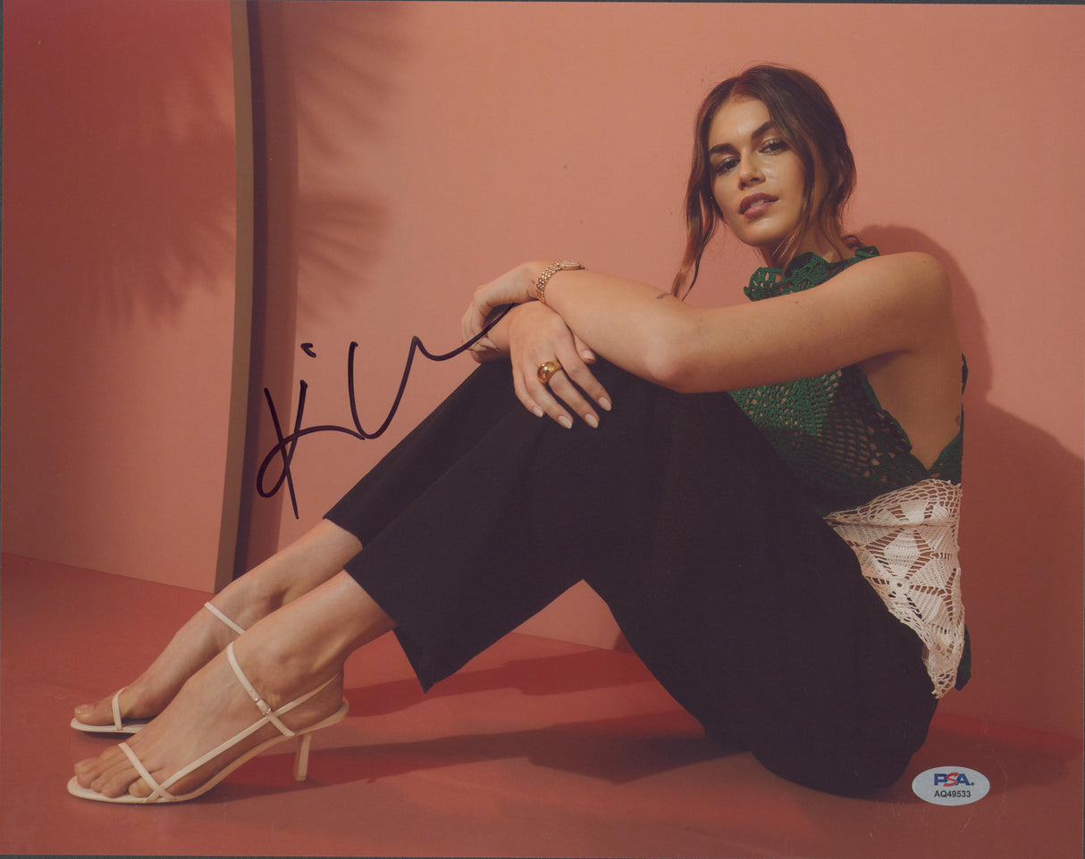 Kaia Gerber Bottoms Authentic Signed 11x14 Horizontal Photo PSA/DNA #AQ49533