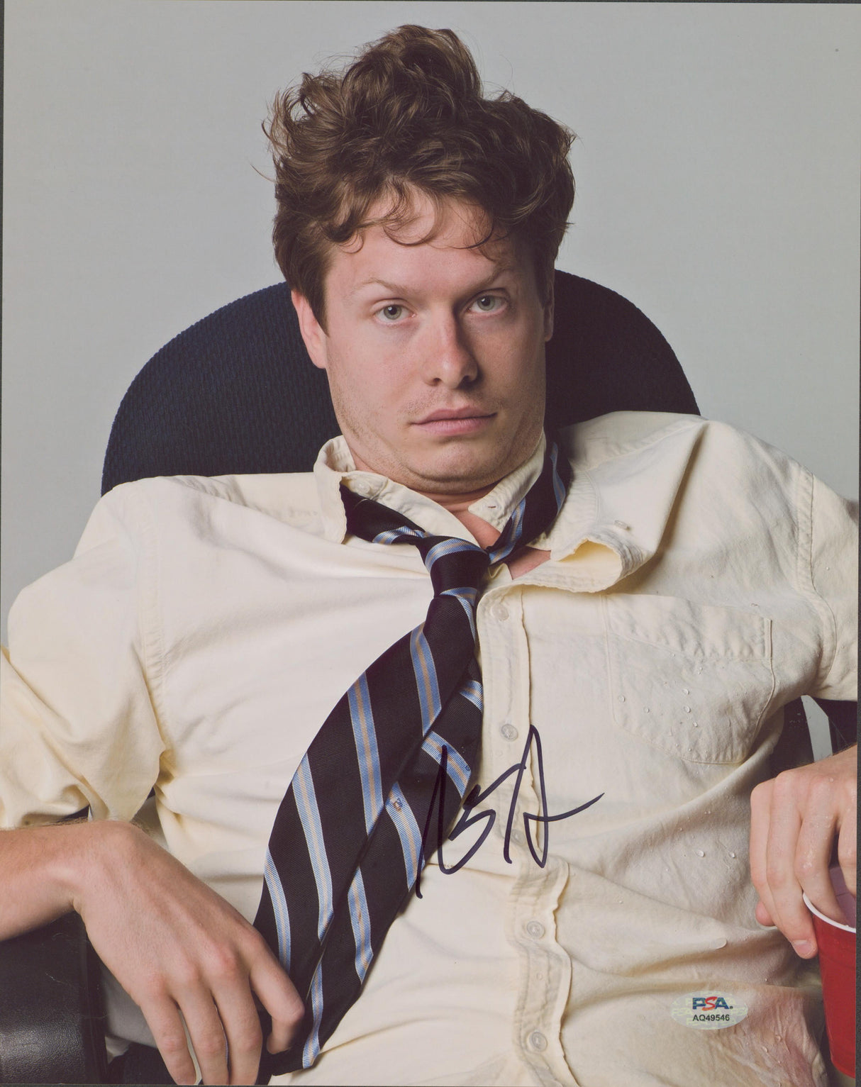 Anders Holm Workaholics Authentic Signed 11x14 Vertical Photo PSA/DNA #AQ49546
