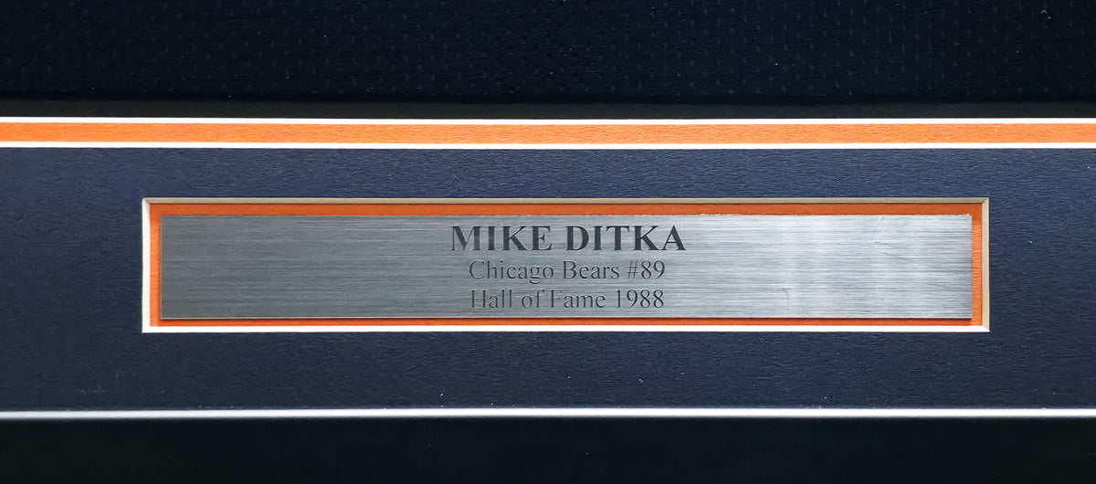 Chicago Bears Mike Ditka Autographed Framed Blue Jersey Beckett BAS Witness Stock #267812
