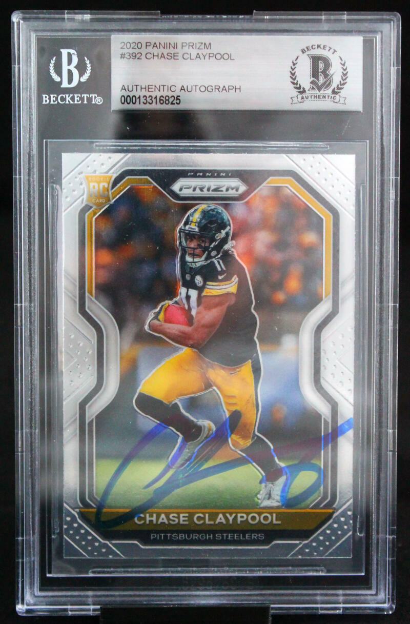2020 Panini Prizm #392 Chase Claypool Pittsburgh Steelers BGS Auto 10