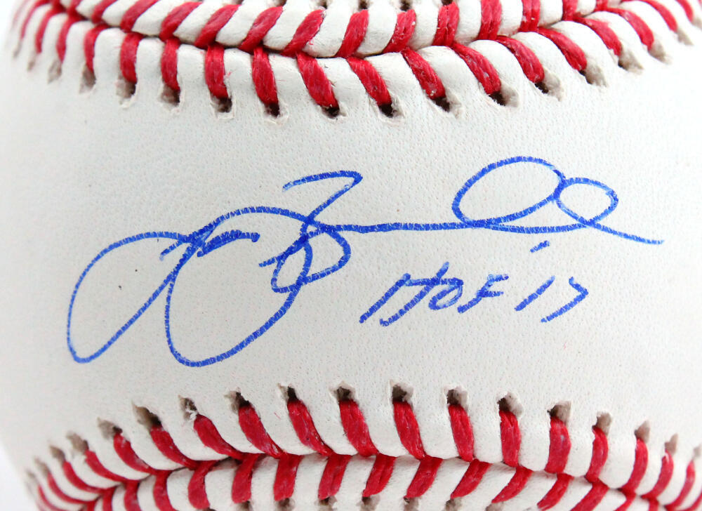 Jeff Bagwell Autographed Rawlings OML Baseball w/3 Insc.- TriStar Auth *Blue