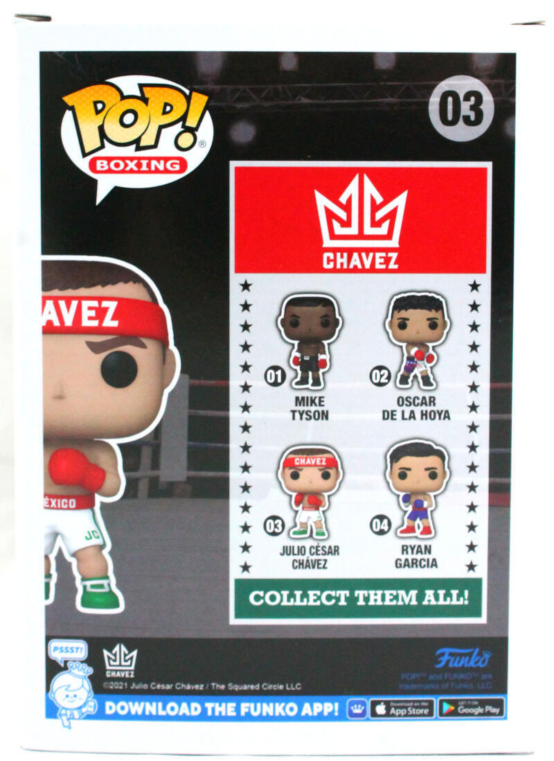 Julio Cesar Chavez Autographed Funko Pop Figurine #03- JSA W *Green