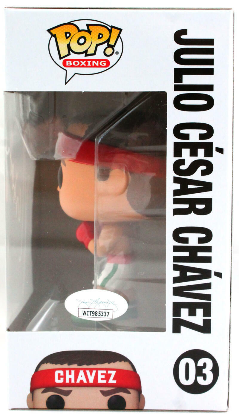Julio Cesar Chavez Autographed Funko Pop Figurine #03- JSA W *White