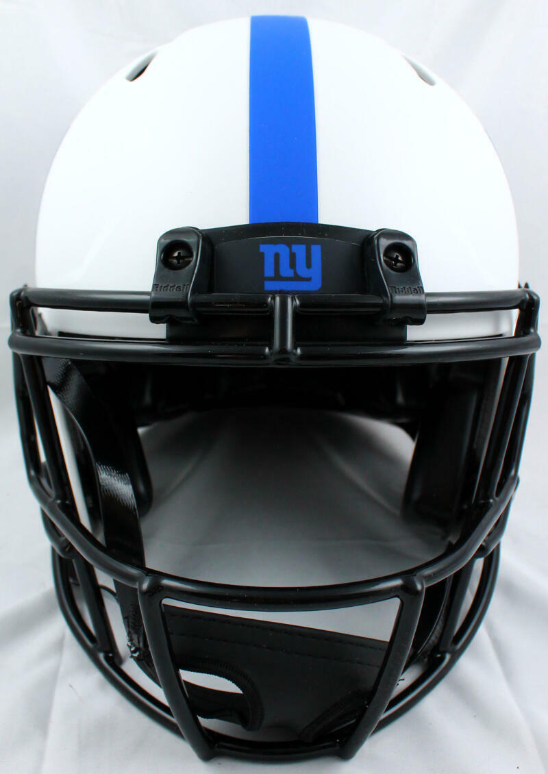 Michael Strahan Signed NY Giants F/S Lunar Speed Authentic Helmet-BAW Hologram
