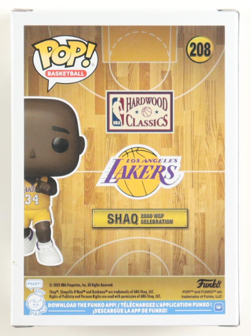 Shaquille O'Neal Signed Lakers #208 Funko Pop! Vinyl Figure - Beckett