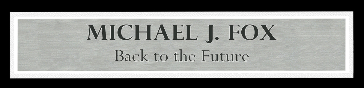 Michael J. Fox Autographed Framed Back To The Future 11x17 Movie Poster Part 1 Marty McFly Beckett BAS Witness Stock #236451