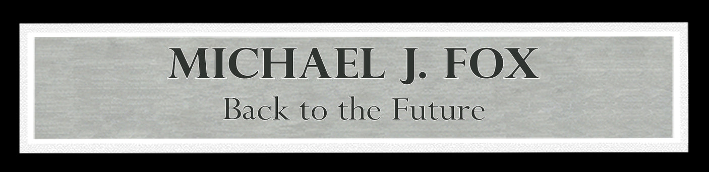 Michael J. Fox Autographed Framed Back To The Future 11x17 Movie Poster Part 1 Marty McFly Beckett BAS Witness Stock #236451