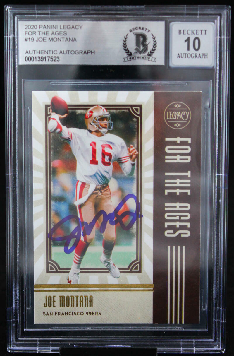 2020 Panini Legacy for the Ages #19 Joe Montana Auto SF 49ers BGS Autograph 10