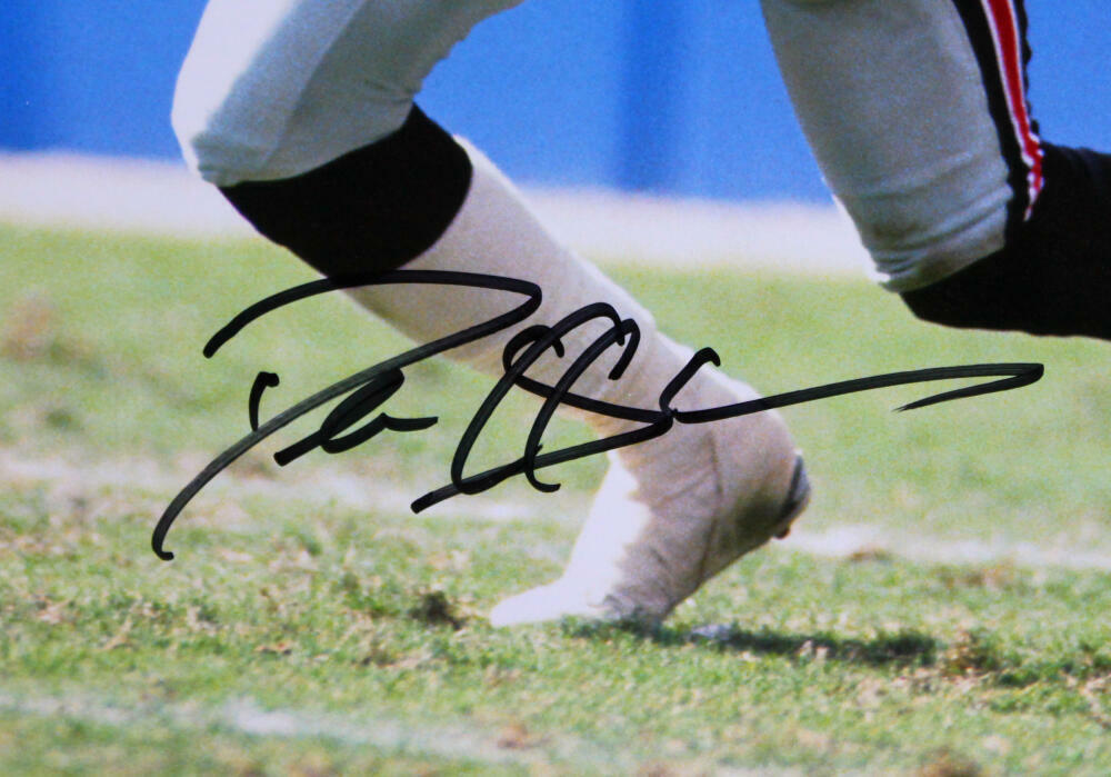 Deion Sanders Signed Atlanta Falcons 16x20 Running HM Photo-Beckett W Hologram