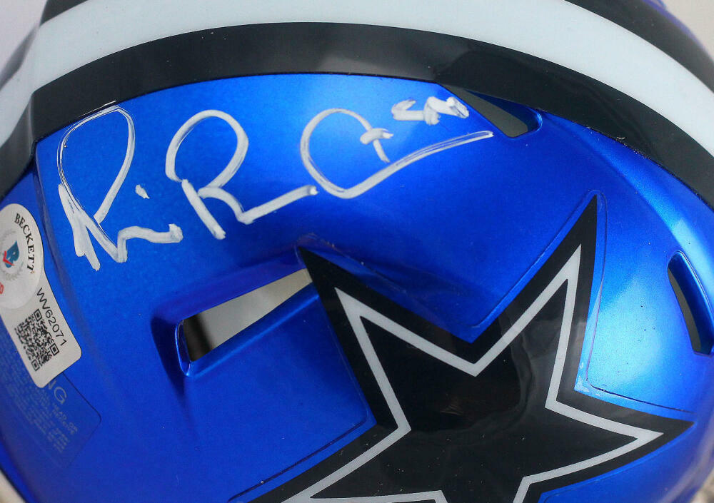 Michael Irvin Autographed Dallas Cowboys Flash Speed Mini Helmet- Beckett W Holo