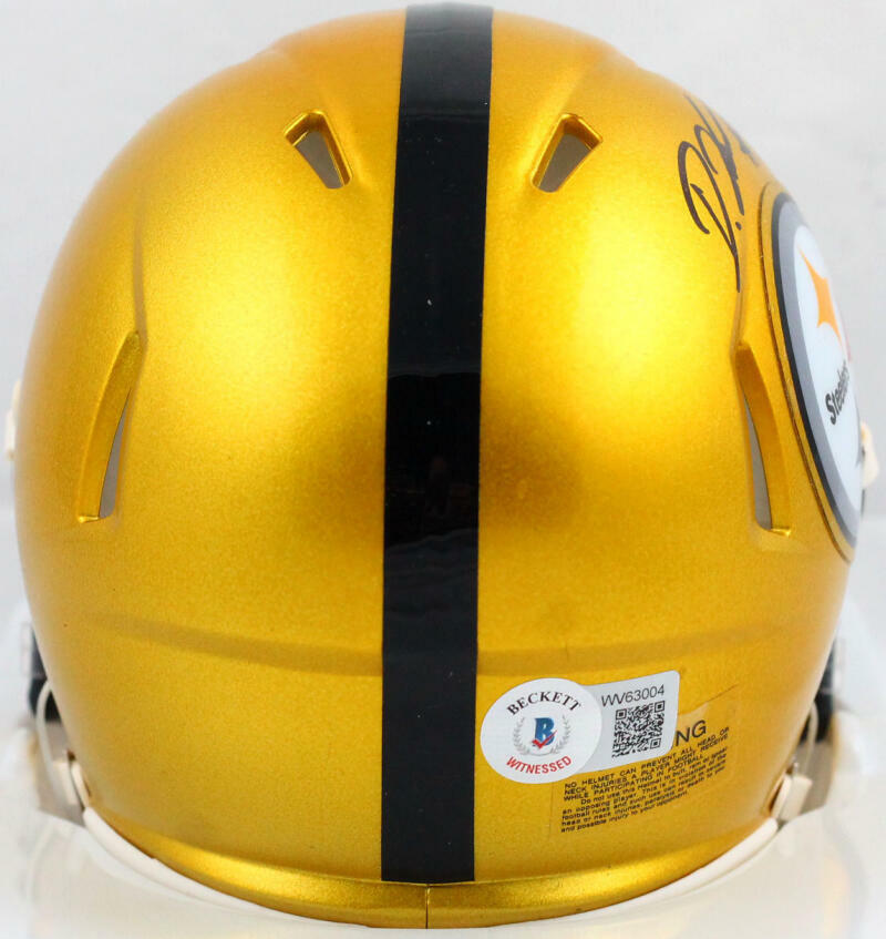 Diontae Johnson Signed Pittsburgh Steelers Flash Speed Mini Helmet-BeckettW Holo