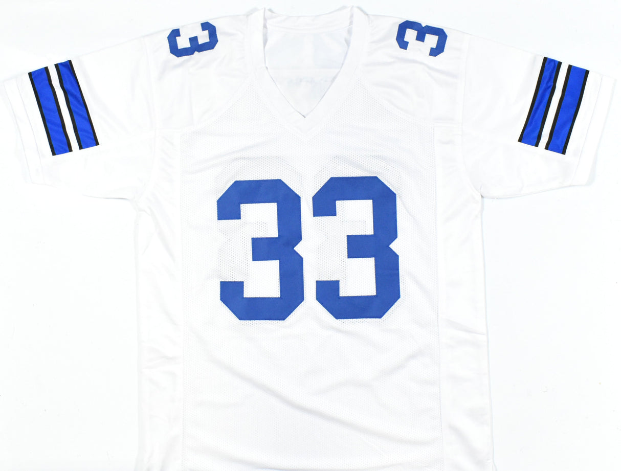 Tony Dorsett Autographed White Pro Style Jersey-Beckett W Hologram *Silver