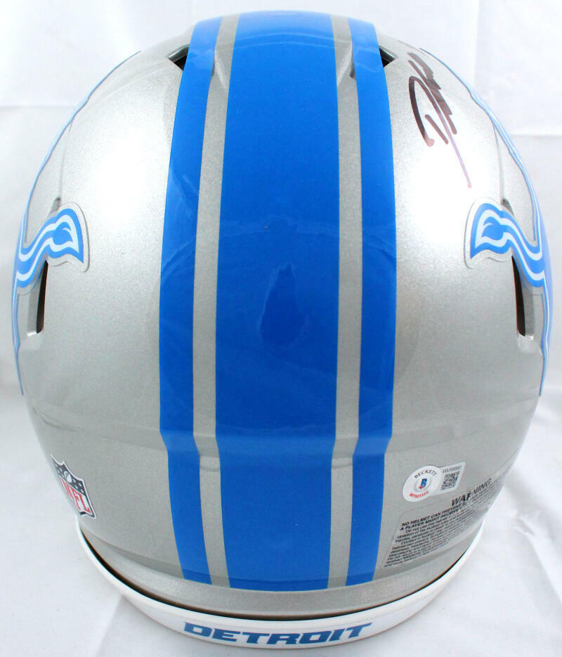D'Andre Swift Autographed Detroit Lions F/S Speed Authentic Helmet-BeckettW Holo