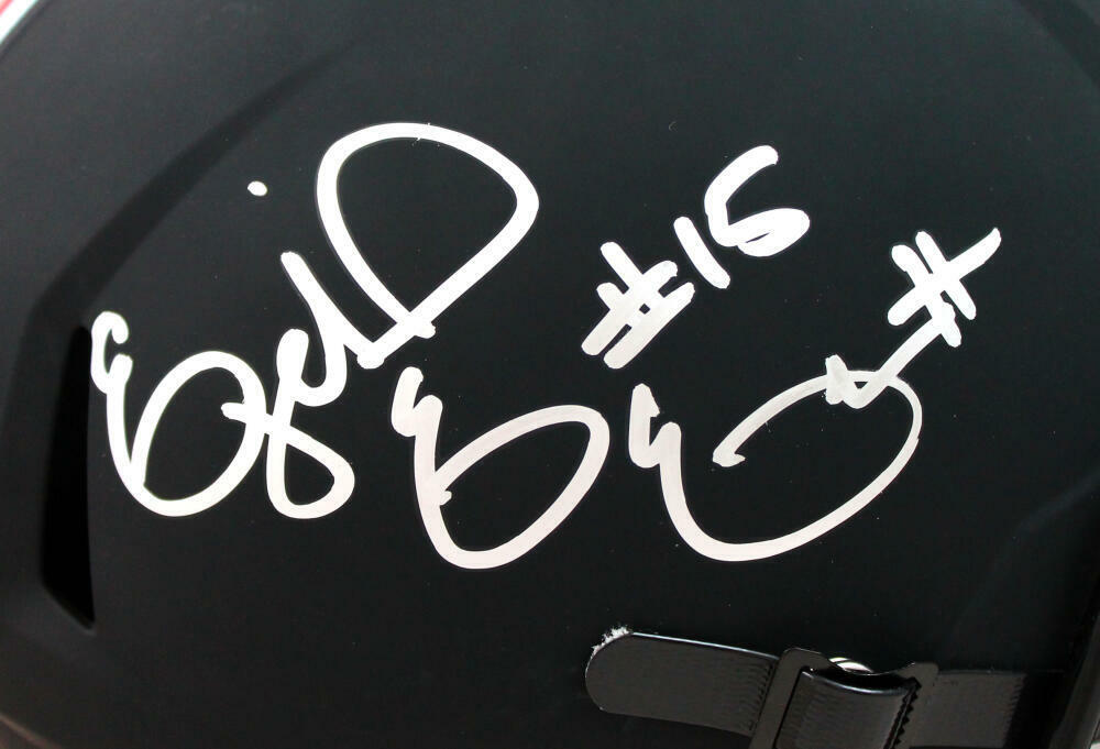 Ezekiel Elliott Autographed Ohio St. F/S Eclipse Speed Helmet-Beckett W Hologram