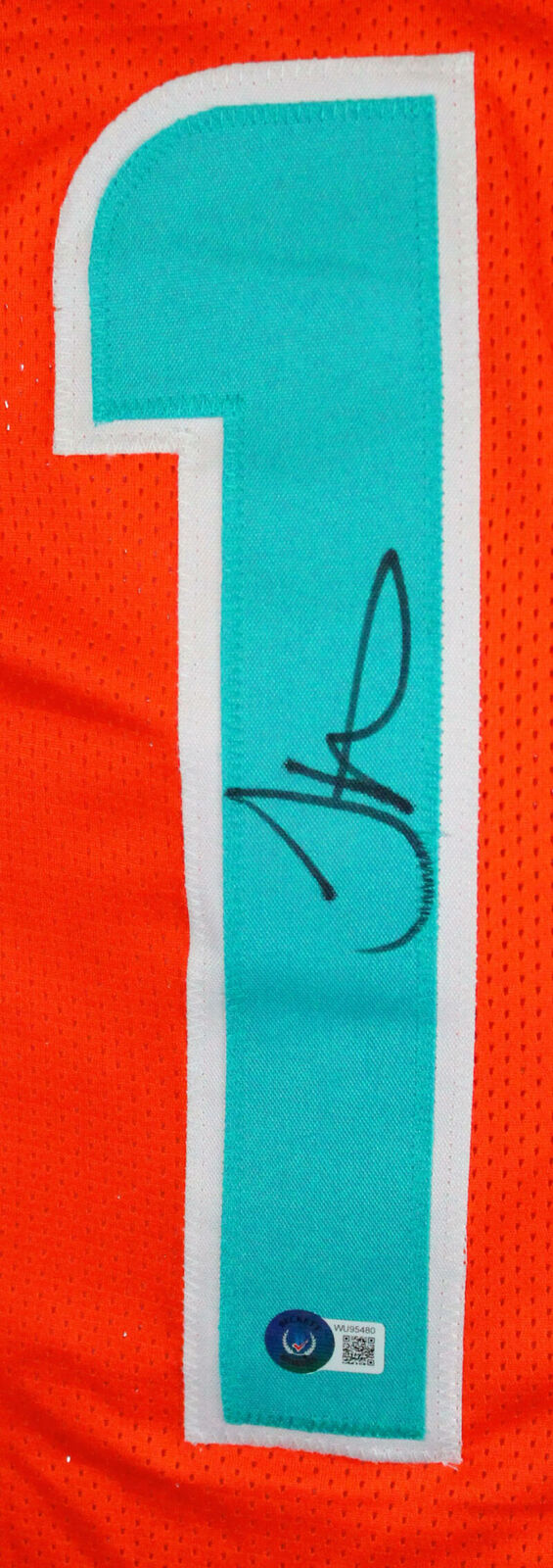 Tyreek Hill Autographed Orange Pro Style Jersey-Beckett W Hologram *Black