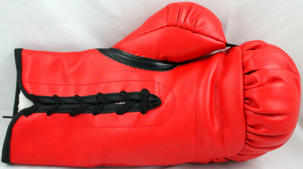 Floyd Mayweather Autographed Everlast Red Boxing Glove- JSA Authenticated *Left