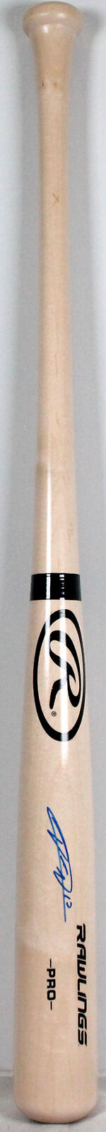 Yuli Gurriel Autographed Blonde Rawlings Pro Bat-JSA W *Blue