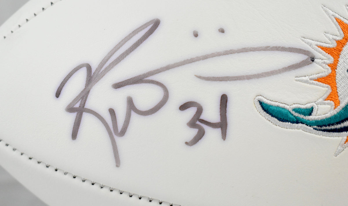 Ricky Williams Autographed Miami Dolphins Logo Football W/ Insc - JSA W *Thin