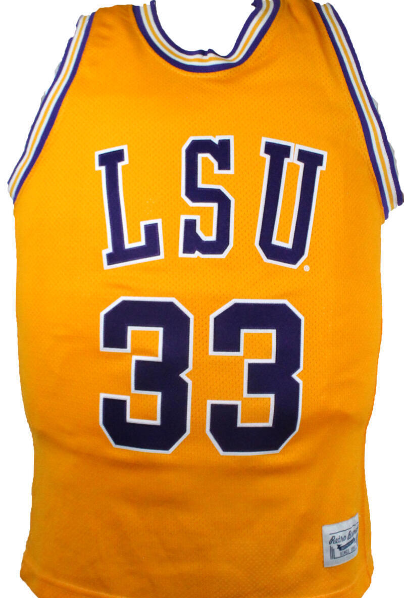 Shaquille O'Neal Autographed LSU Gold Retro Brand Jersey-Beckett W Hologram