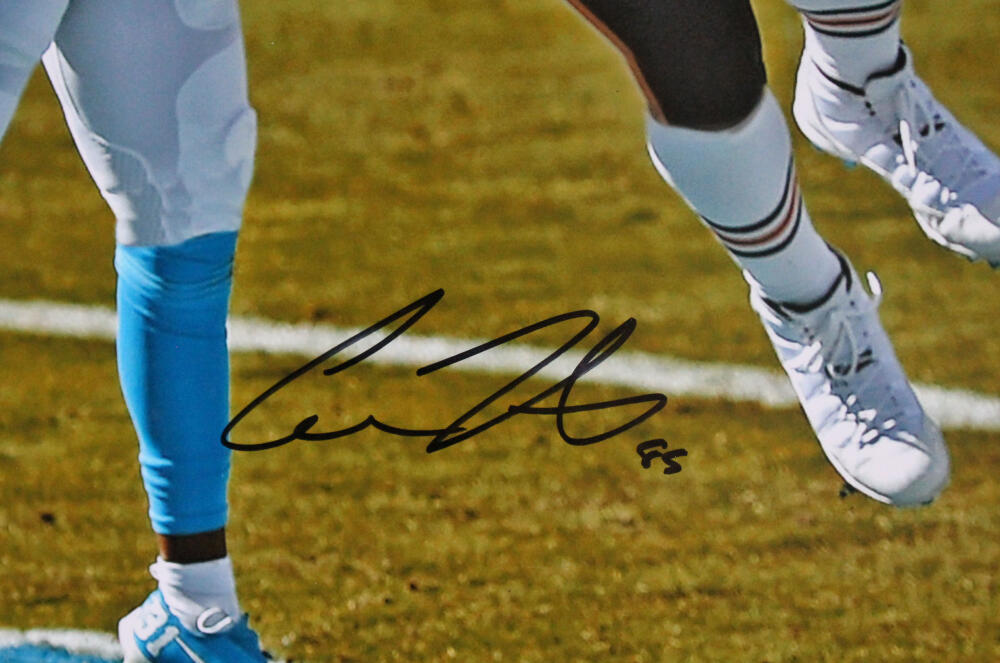 Cole Kmet Autographed Chicago Bears 16x20 FP TD Catch Photo-Beckett W Hologram