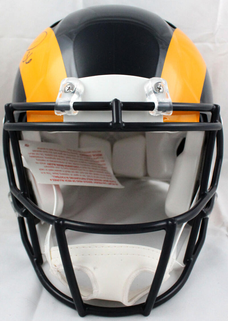 Jerome Bettis Autographed Rams F/S 81-99 Speed Authentic Helmet-Beckett W Holo