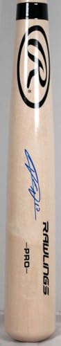 Yuli Gurriel Autographed Blonde Rawlings Pro Bat-JSA W *Blue