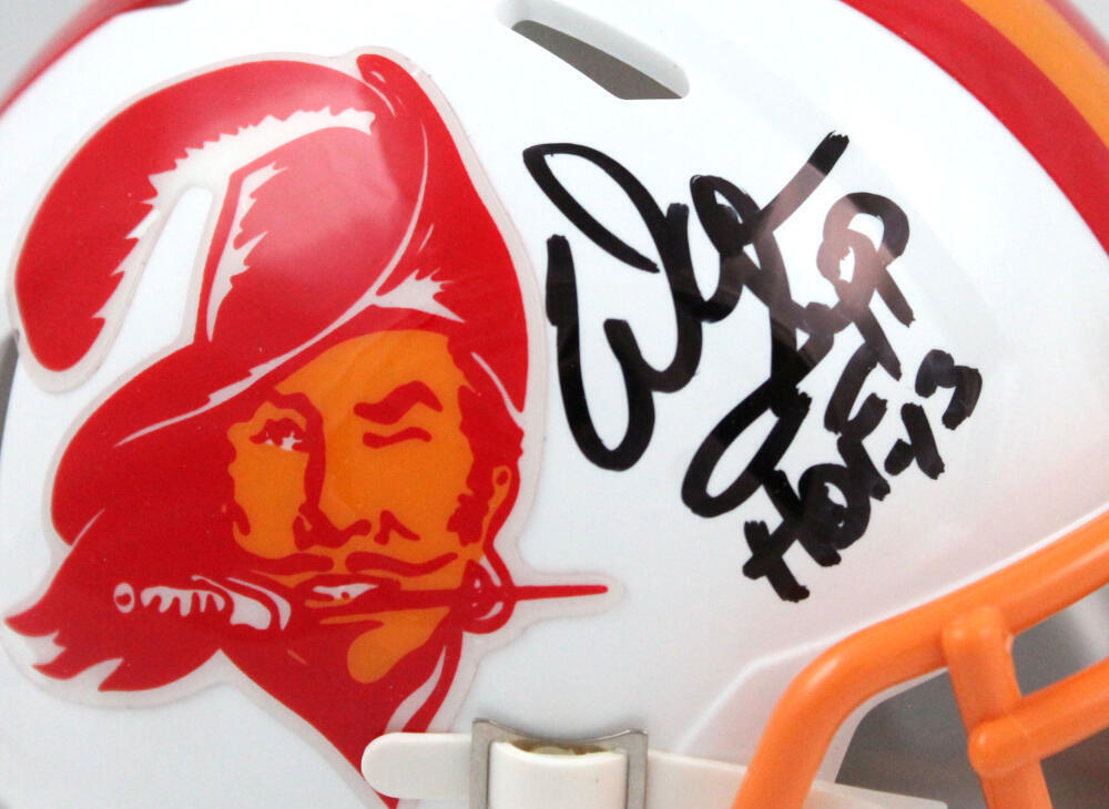 Warren Sapp Autographed Tampa Bucs 76-96 Speed Mini Helmet w/HOF-Beckett W Holo