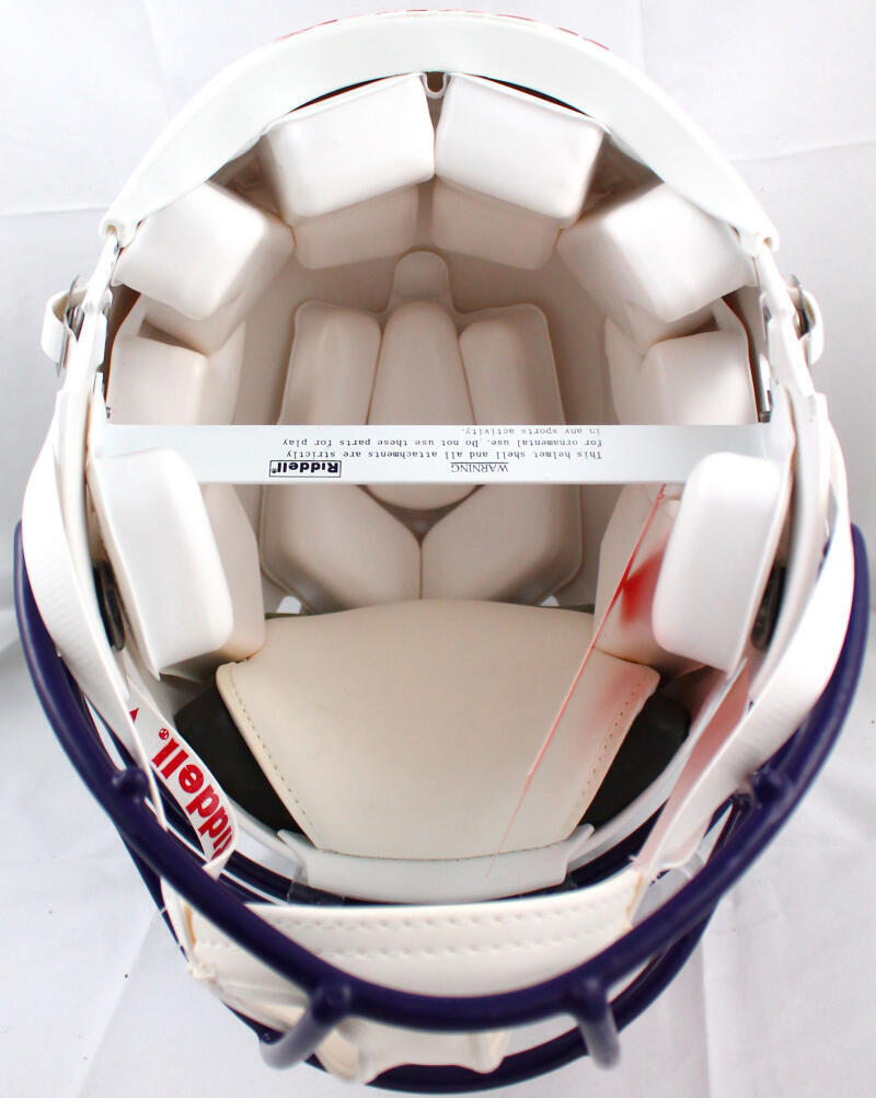 Odell Beckham Jr. Signed LSU F/S White Speed Authentic Helmet-Beckett W Hologram