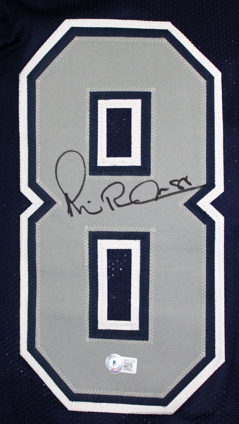 Michael Irvin Autographed Blue/Grey Pro Style Jersey *L8-Beckett W Hologram