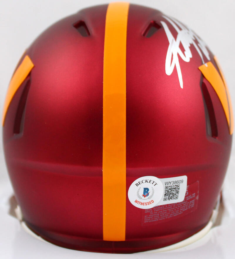 Adrian Peterson Signed Washington Commanders Speed Mini Helmet-Beckett W Holo