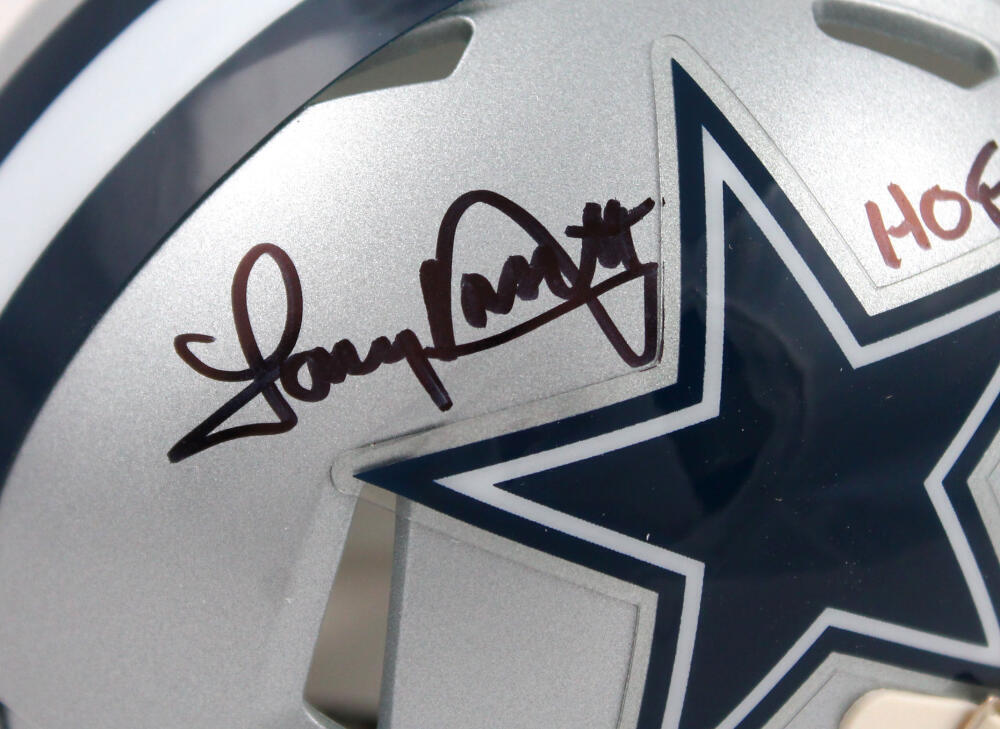 Tony Dorsett Signed Dallas Cowboys Speed Mini Helmet w/ROY HOF-Beckett W Holo