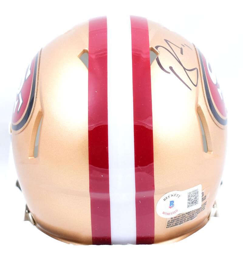 Brandon Aiyuk Autographed San Francisco 49ers Speed Mini Helmet- Beckett W Holo