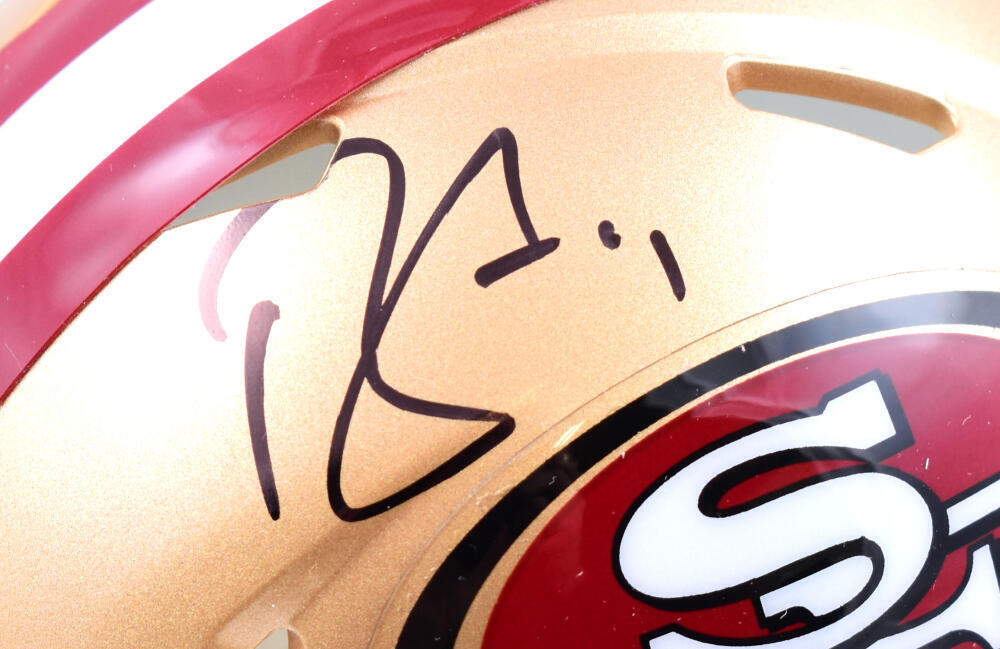 Brandon Aiyuk Autographed San Francisco 49ers Speed Mini Helmet- Beckett W Holo
