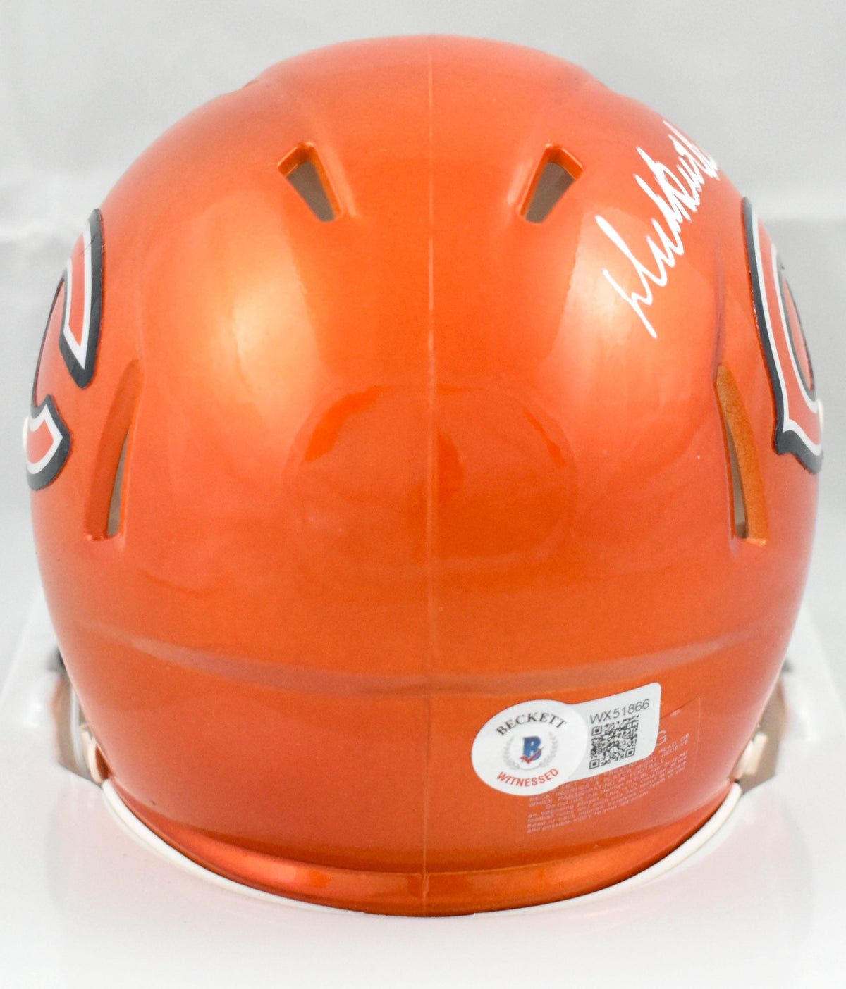 Dick Butkus Autographed Chicago Bears Flash Speed Mini Helmet - Beckett W Holo