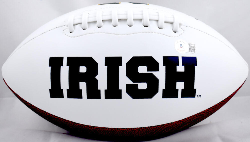 Michael Mayer Autographed Notre Dame Logo Football-Beckett W Hologram *Black